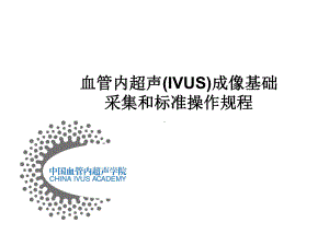 IVUS图像采集及标准流程课件.ppt