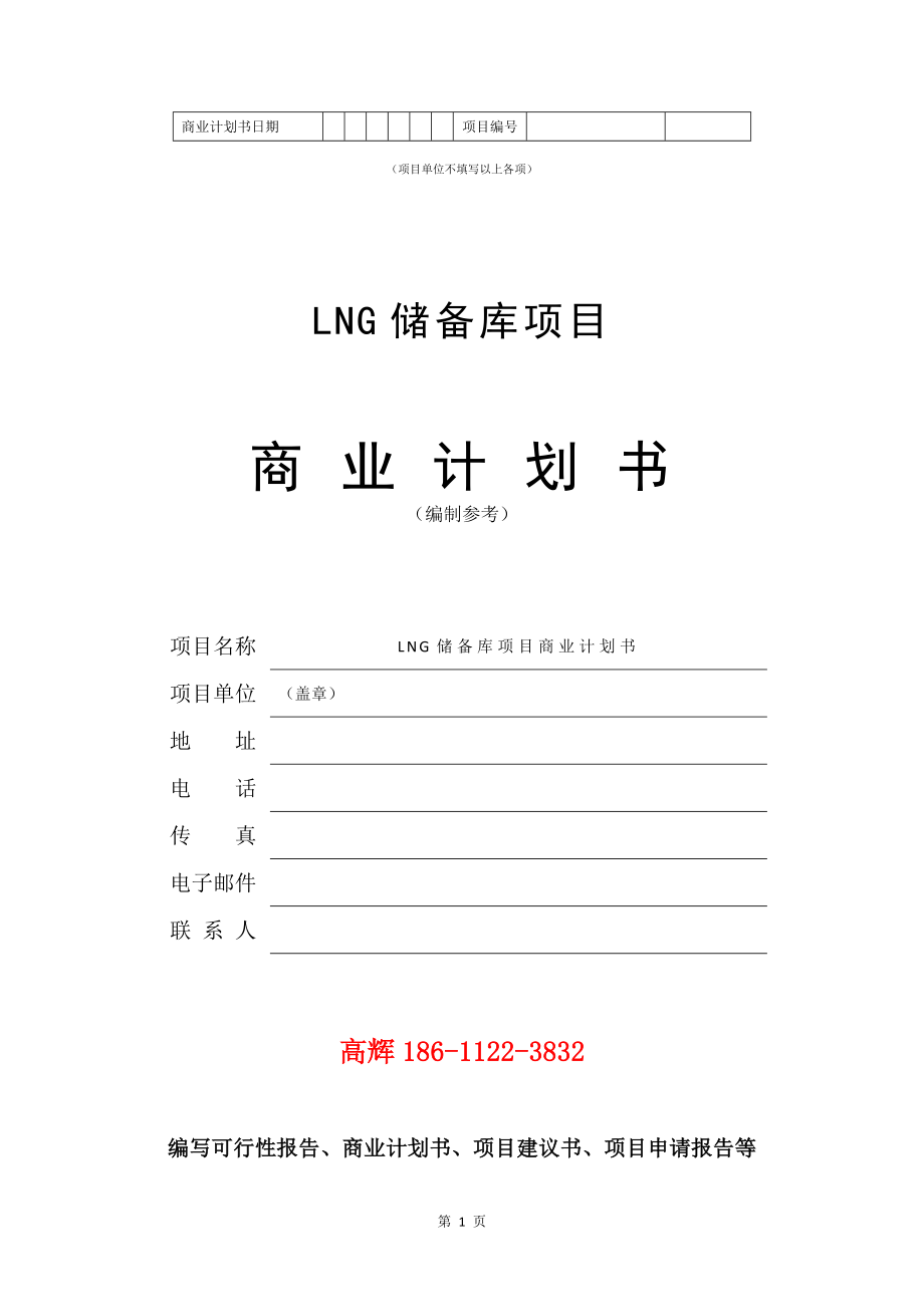 LNG储备库项目商业计划书写作模板.doc_第2页