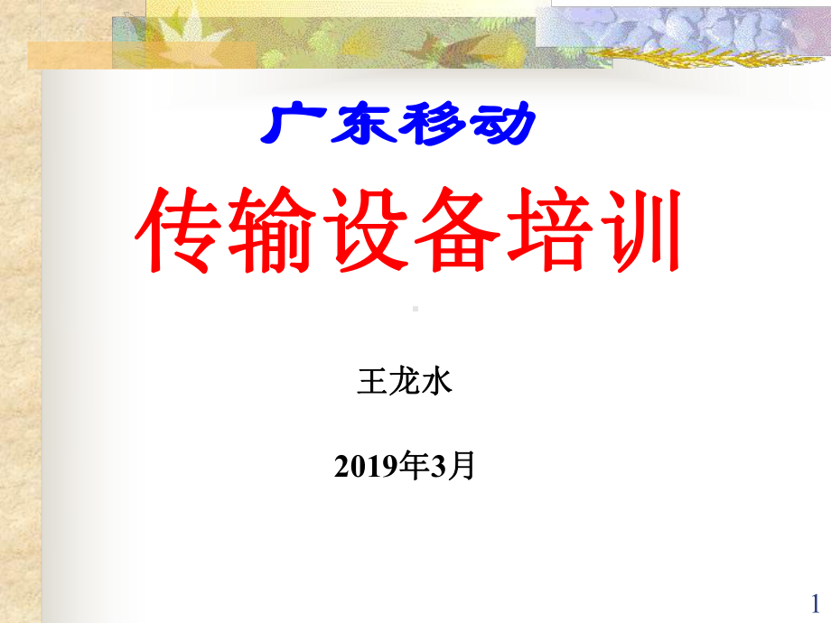 PDH原理及设备知识课件.ppt_第1页