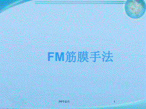 FM筋膜手法-ppt课件.ppt