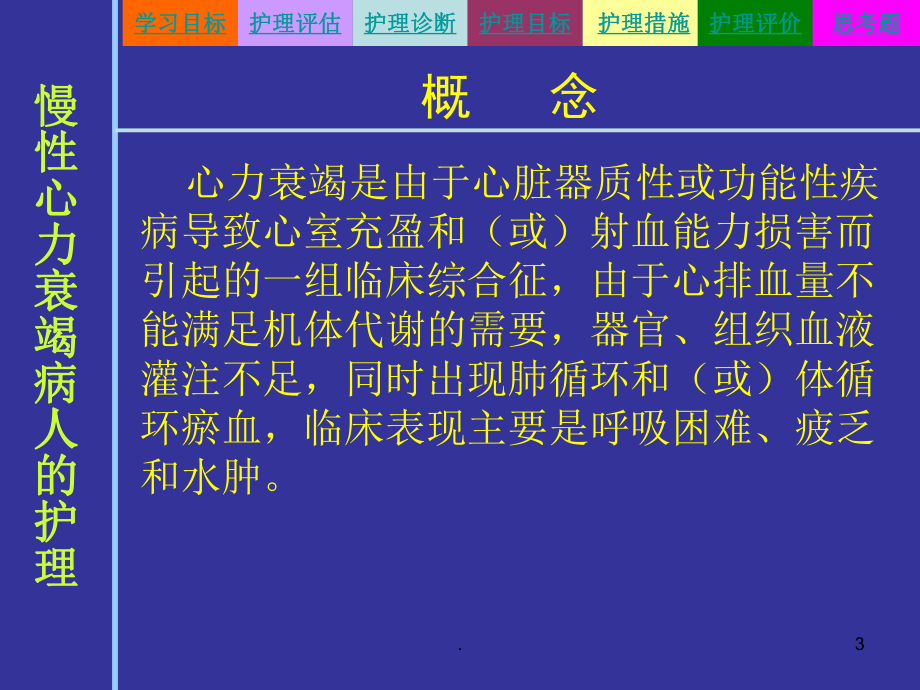 慢性心力衰竭病人的护理医学PPT课件.ppt_第3页