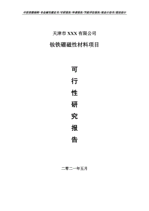 钕铁硼磁性材料项目可行性研究报告申请报告案例.doc