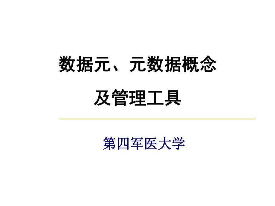 数据元、元数据概念及管理工具-PPT精品课件.ppt_第1页