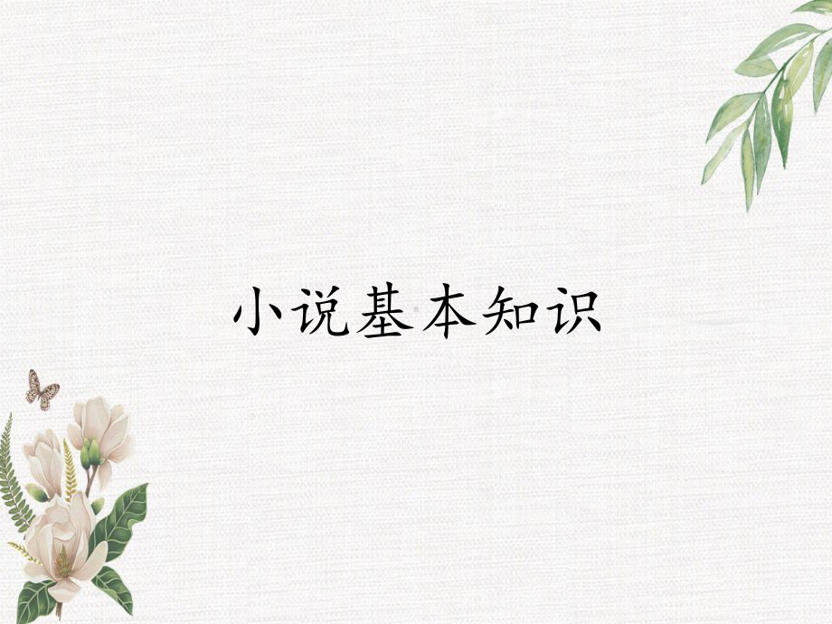 小说基本知识课件.ppt_第1页