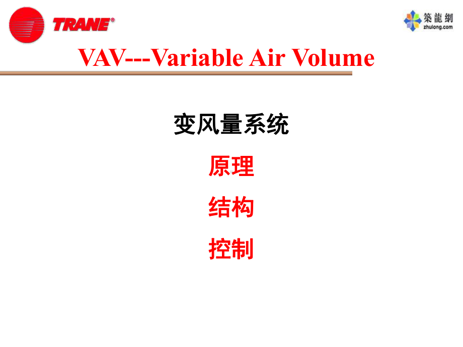 最新-特灵VAV原理结构控制介绍-PPT课件.ppt_第1页