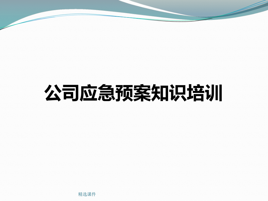 公司应急预案知识培训学习-精选.ppt_第1页