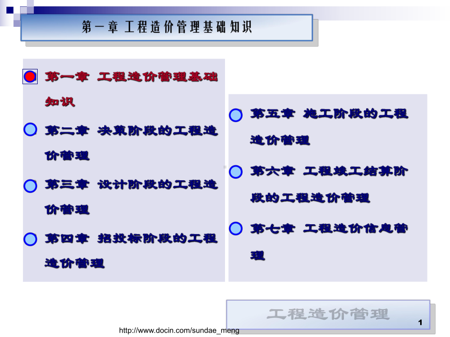 （大学课件）-工程造价管理基础知识.ppt_第1页