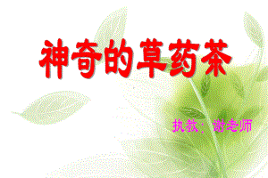 大班科学神奇的草药茶-共33页PPT课件.ppt