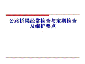 公路桥梁经常检查与定期检查及维护要点课件.ppt