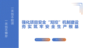 强化项目安全“双控”机制建设夯实筑牢安全生产根基课件.pptx