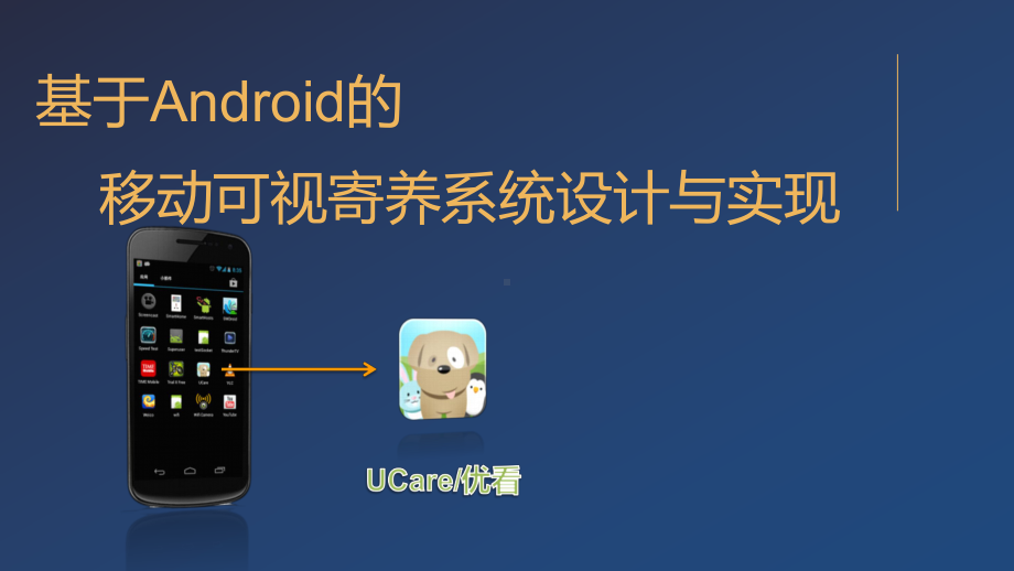 基于Android的宠物移动可视寄养系统设计与实现ppt课件.pptx_第1页