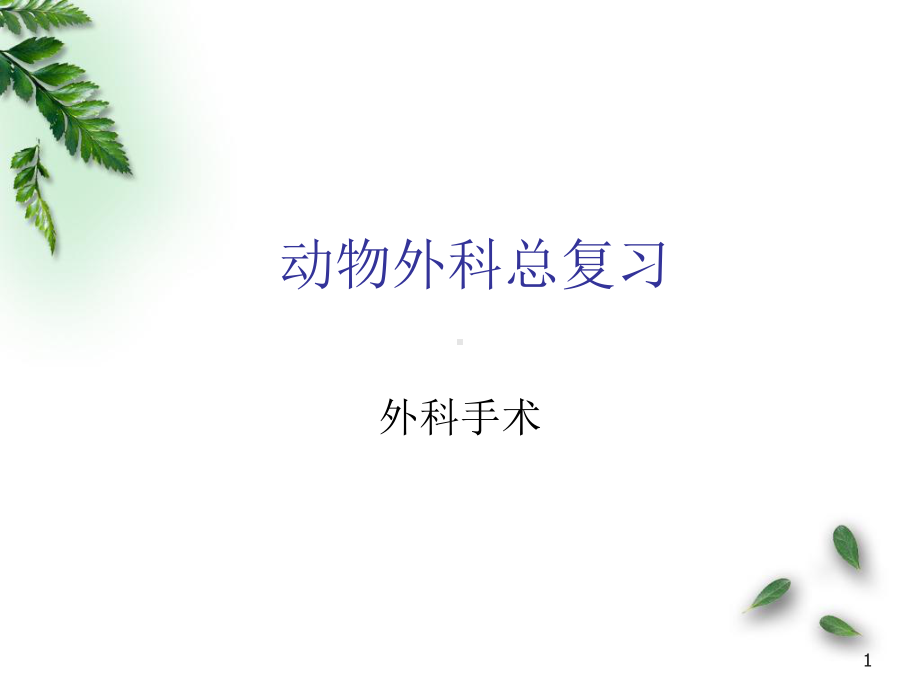 动物外科医学PPT课件.ppt_第1页