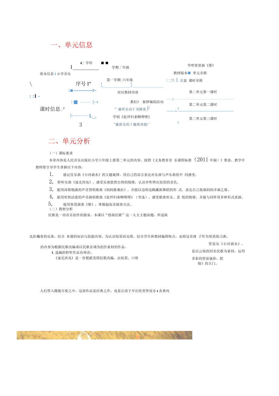 中小学作业设计大赛获奖优秀作品-《义务教育艺术课程标准（2022年版）》-[信息技术2.0微能力]：小学六年级音乐上（第二单元）.docx_第2页