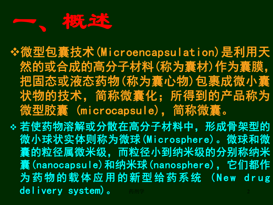 药剂学-第十八章-制剂新技术第3节微型包囊技术课件.ppt_第2页