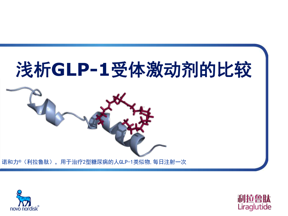 浅析GLP-1受体激动剂的比较课件.ppt_第1页