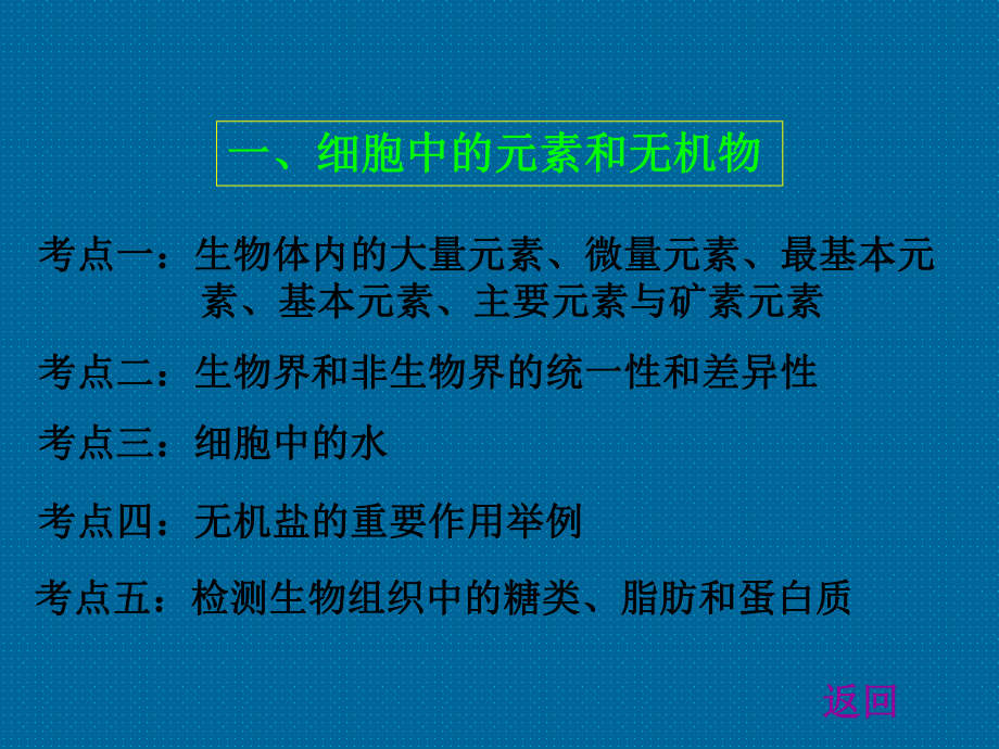 人教版高中生物必修1第2章《组成细胞的分子》-复习课件-(共142张PPT).ppt_第3页