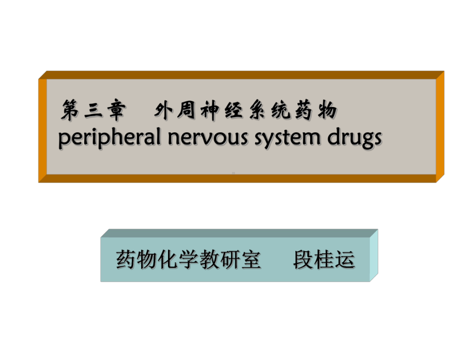 第三章外周神经系统药课件.ppt_第1页