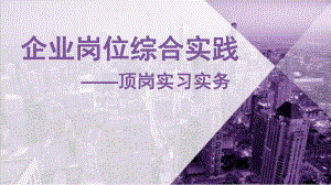 企业岗位综合实践：顶岗实习计划.pptx