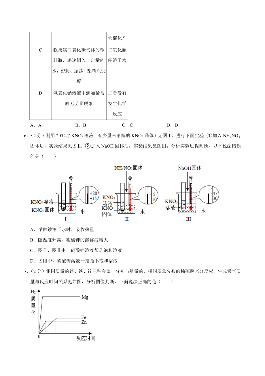 2022年山东省济宁市中考化学真题.docx_第2页