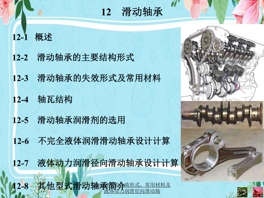 滑动轴承的失效形式、常用材料及液体动力润滑径向滑动轴课件.ppt_第1页