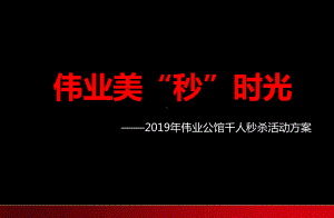 伟业公馆千人秒杀活动的方案共21页文档.ppt