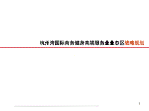 杭州湾现代休闲服务区规划PPT演示课件.ppt