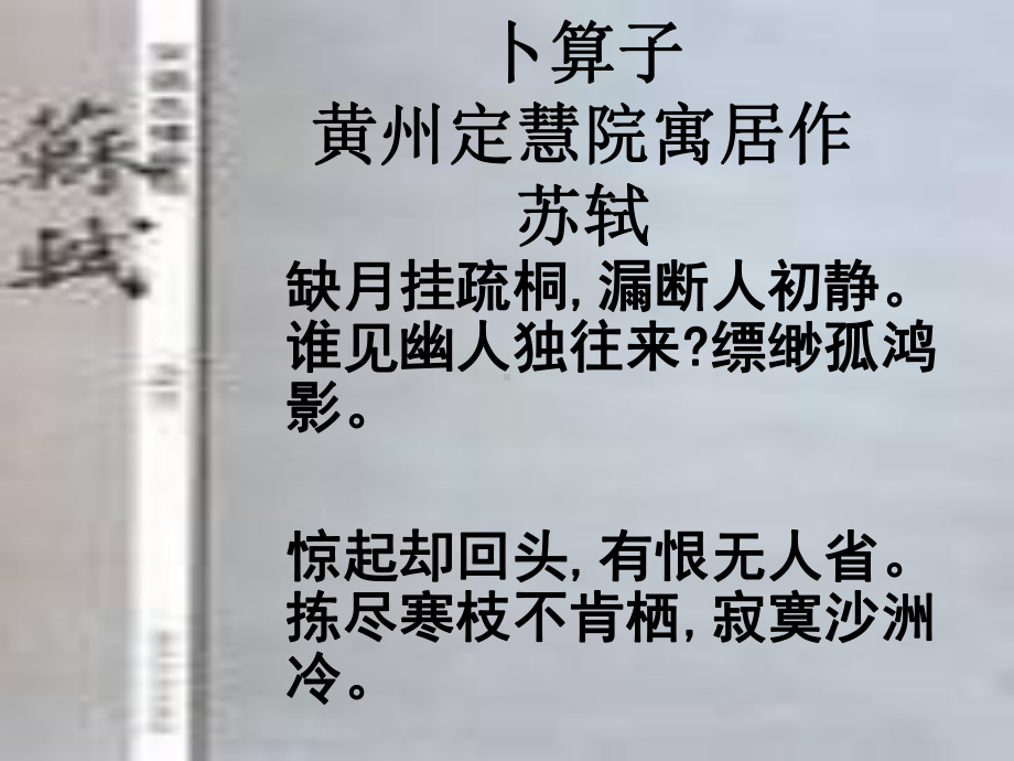 卜算子·黄州定慧院寓居作ppt讲义-课件.ppt_第2页