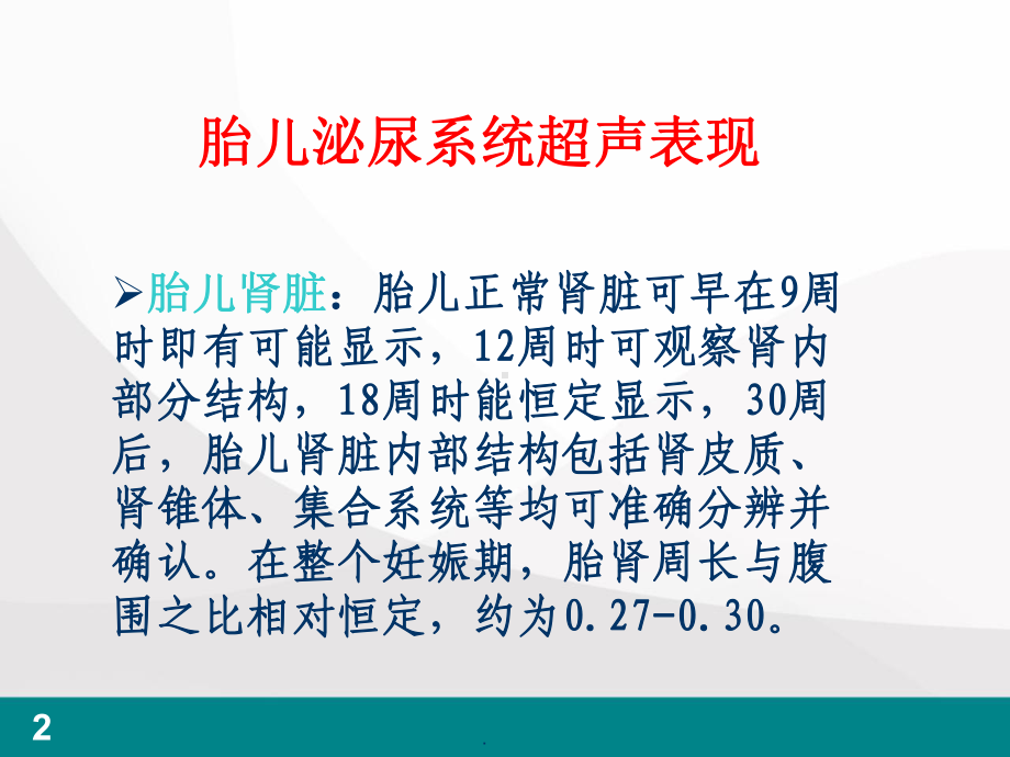 胎儿泌尿系统畸形超声检查医学PPT课件.ppt_第2页