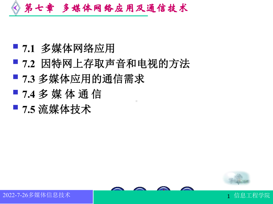 多媒体网络应用及通信技术课件.ppt_第1页