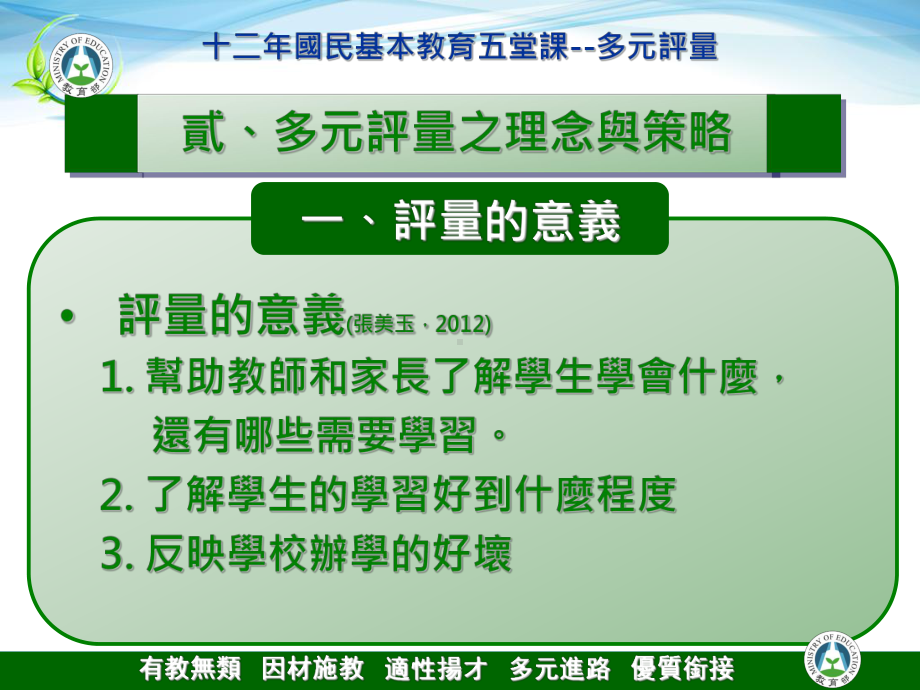 多元评量之设计与实施有教无类因材施教适性扬才多元进路优质衔接课件.ppt_第3页