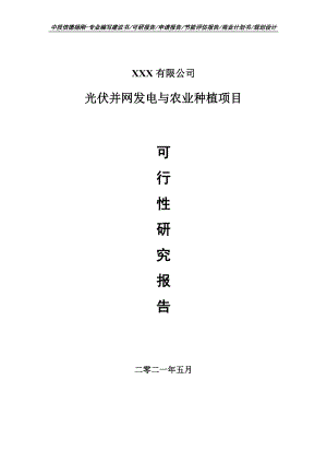 光伏并网发电与农业种植项目可行性研究报告申请建议书.doc