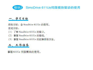 SimoDrive611Ue伺服模块驱动的使用-PPT课件.ppt