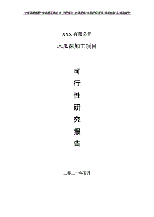 木瓜深加工项目可行性研究报告申请报告案例.doc