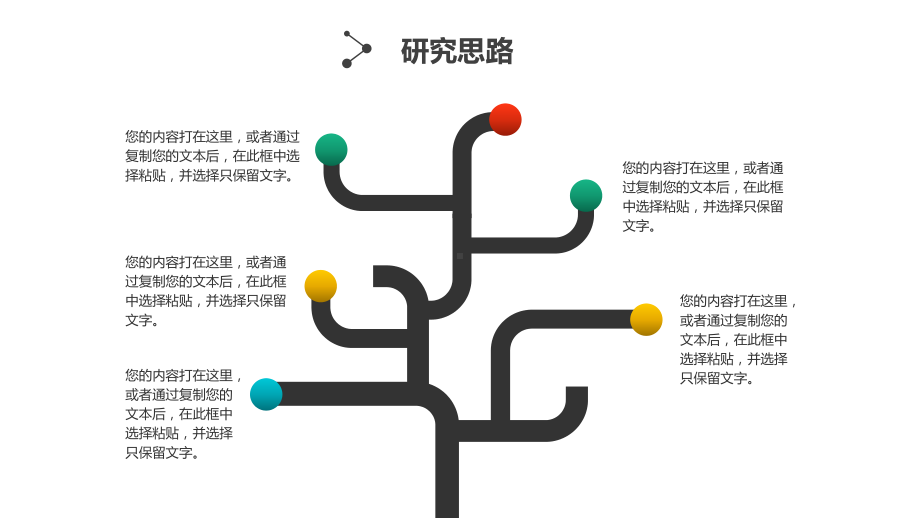 并列关系饼状图可视化图表集PPT模板课件.pptx_第3页