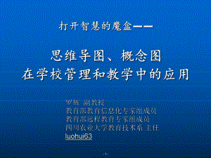 思维导图概念图在学校管理教学和学习中的应用-PPT课件.ppt