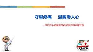 一例右侧全髋翻修患者的围术期疼痛管理课件.pptx