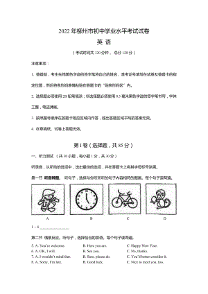 （中考试卷）2022年广西柳州市中考英语真题（word版含答案无听力原文及音频）.docx