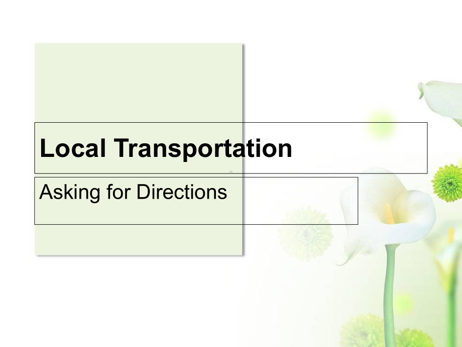 旅游英语-transportation(PPT) 课件.ppt_第1页