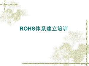 ROHS体系建立培训讲义.ppt