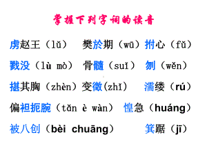 荆轲刺秦王字词句页PPT课件.ppt