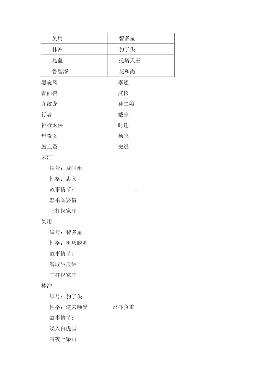 部编版九年级初三语文上册《水浒传：古典小说的阅读》教案（学校统一定稿）.doc_第2页