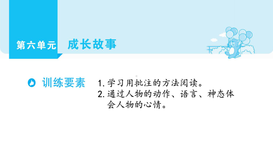 部编版语文四年级上册单元主题阅读第六单元成长故事课件（66页).pptx_第1页