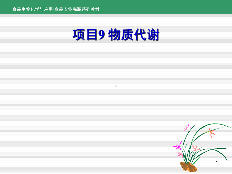 食品生物化学和应用项目9-任务9.2脂类分解代谢-PPT课件.ppt_第1页