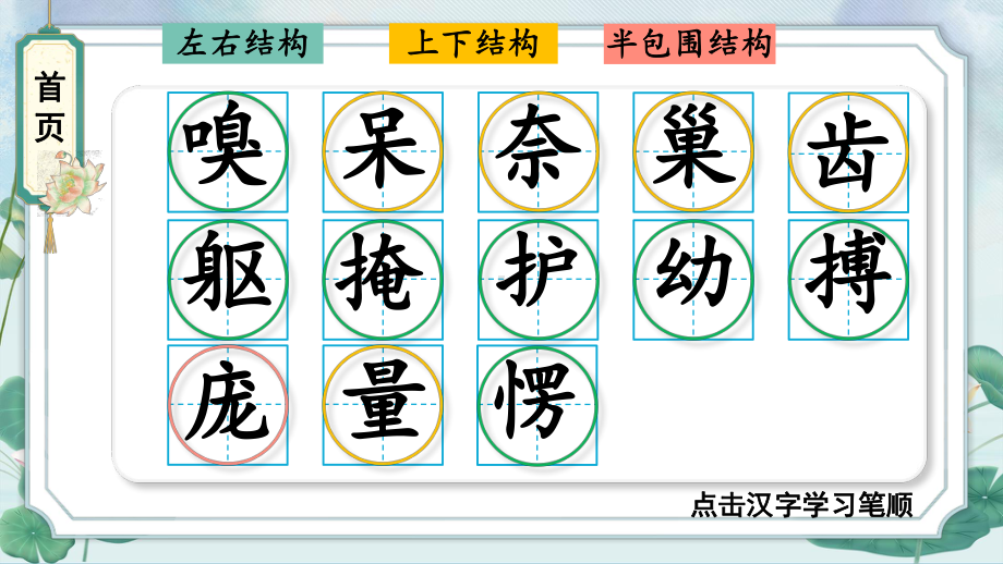 部编版四年级语文上册 16 麻雀 生字笔顺 课件(PPT14页).pptx_第1页