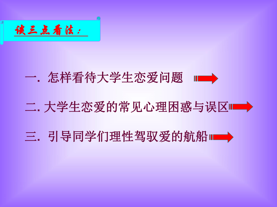 驾驭爱的航船-与90前后的大学生“谈情说爱”(zou)课件.ppt_第3页