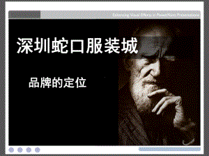 蛇口服装批发城品牌定位-PPT课件.ppt