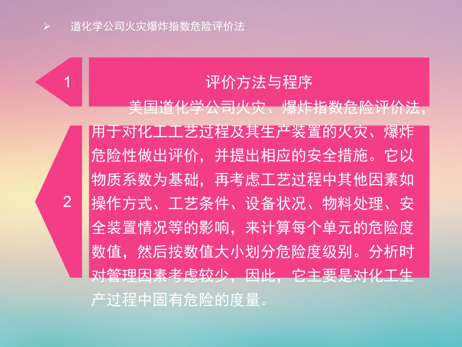 道化学公司火灾爆炸指数危险评价法 课件.ppt_第2页