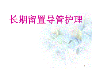 长期留置导管的护理PPT医学课件.ppt