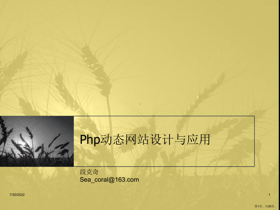 php培训讲义4 Php常用交互技术.ppt_第1页