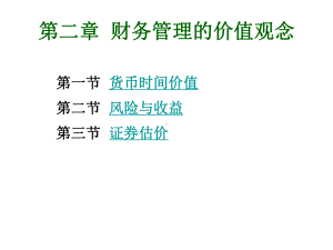 财务管理第2章财务管理的价值观念1 课件.ppt